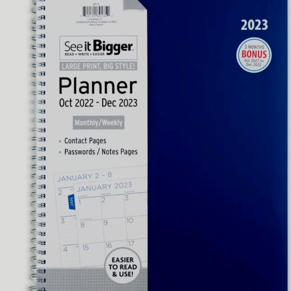 See It Bigger Monthly & Weekly Planner - Picture 3 of 13